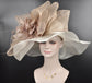 Wide Brim Sinamay Derby Hat: Church Wedding Tea Party Hat