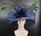 Church Kentucky Derby Hat Carriage Tea Party Wedding Wide Brim Women&