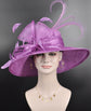 Grape Purple Wide Brim Sinamay Hat, Kentucky Derby Hat, Church hat, Tea Party Hat, Custom hat, Formal Hat, Fashion Hat