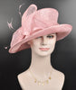Pink Sinamay Derby Hat: Kentucky Oaks Tea Party Church Hat