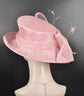 Pink Sinamay Derby Hat: Kentucky Oaks Tea Party Church Hat