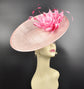 Blush Pink Fascinator Hat: Kentucky Derby, Tea Party, Ascot Races