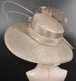 Taupe Wide Brim Sinamay Hat: Royal Ascot, Kentucky Derby