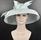 Powder Blue Sinamay Dome Hat: Audrey Hepburn Style Kentucky Derby