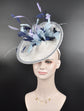 White Navy Blue Lavender Powder Blue Sinamay Fascinator Hat Kentucky Derby Hat Tea Wedding Party Hat