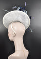White Navy Blue Lavender Powder Blue Sinamay Fascinator Hat Kentucky Derby Hat Tea Wedding Party Hat