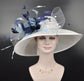 Sinamay Derby Hat: White Wide Brim Royal Ascot Hat
