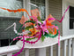 Wide Brim Sinamay Derby Hat: Lily Flower Tea Party Wedding Hat