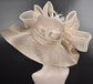 Church Kentucky Derby Hat Carriage Tea Party Wedding Wide Brim Sinamay Hat Taupe + taupe More Colors Options Oaks day Royal Ascot Hat