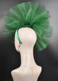 Fascinator Hat Church Kentucky Derby Hat Tea Party Wedding Easter Day Hat Royal Ascot Horse Race Oaks day hat Cocktail Hat Green