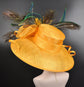 Church Kentucky Derby Hat Carriage Tea Party Wedding Wide Brim Women&