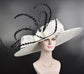 Wide Brim Kentucky Derby Hat: Royal Ascot Wedding Party Hat