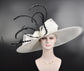 Wide Brim Kentucky Derby Hat: Royal Ascot Wedding Party Hat