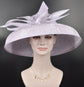 Lilac Sinamay Dome Hat: Audrey Hepburn Style Kentucky Derby Tea Party
