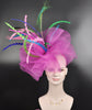 Hot Pink Fascinator Hat: Kentucky Derby, Tea Party, Wedding