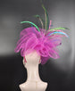 Hot Pink Fascinator Hat: Kentucky Derby, Tea Party, Wedding