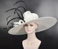 Wide Brim Kentucky Derby Hat: Royal Ascot Wedding Party Hat
