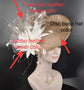 Yellow Sinamay Fascinator Hat: Coral Feather Flower, Kentucky Derby