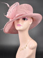 Pink Sinamay Derby Hat: Kentucky Oaks Tea Party Church Hat