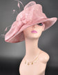 Pink Sinamay Derby Hat: Kentucky Oaks Tea Party Church Hat