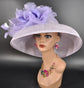 Lilac Sinamay Dome Hat: Audrey Hepburn Style, Kentucky Derby Tea Party Hat