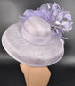 Lilac Sinamay Dome Hat: Audrey Hepburn Style, Kentucky Derby Tea Party Hat