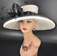 Sinamay Kentucky Derby Hat: Wide Brim Royal Ascot Tea Party Hat