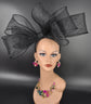 Oversize Sinamay Fascinator Hat: Kentucky Derby Tea Party Headband