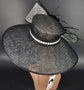 Black & White Feather Derby Hat: Royal Ascot Tea Party Wedding