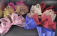 Purple Sinamay Kentucky Derby Hat, Wide Brim Feather Flower