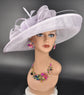 Lilac Sinamay Kentucky Derby Hat: Wide Brim Royal Ascot Race Day