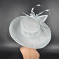 Powder Blue Sinamay Kentucky Derby Hat: Wide Brim Royal Ascot Race Day Hat