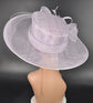 Lilac Sinamay Kentucky Derby Hat: Wide Brim Royal Ascot Race Day