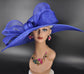 Royal Blue Derby Hat: Ascot Wedding Tea Party Hat
