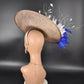 Sinamay Fascinator Hat: Feather Flower Kentucky Derby Tea Party Headband