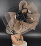 Leopard Print Kentucky Derby Hat: Wide Brim Sinamay Race Day Hat