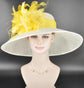 Wide Brim Sinamay Derby Hat: Kentucky Oaks, Tea Party, Wedding