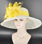 Wide Brim Sinamay Derby Hat: Kentucky Oaks, Tea Party, Wedding