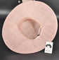 Blush Pink Three Layer Wide Brim Sinamay Hat Kentucky Derby Hat Wedding Church Tea Party Garden Carriage Party Ascort Royal Party Hat