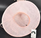 Baby Pink Three Layer Wide Brim Sinamay Hat Kentucky Derby Hat Wedding Church Tea Party Garden Party Ascort Royal Party Hat