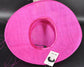 Fuchsia Pink Kentucky Derby Hat, Wide Brim Sinamay Hat  for Women, Royal Ascot Hat, Tea Party Hat, Wedding Guest Hat, Spring Racing Hat