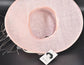 Baby Pink Ivory Off White Wide Brim Kentucky Derby Hat, Ascot Hat for Wedding & Tea Party, Garden Party Hat, Mother of the Bride, Church