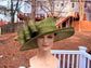 Olive Green Wide Brim Kentucky Derby Hat, Ascot Hat for Wedding & Tea Party, Garden Party Hat, Mother of the Bride, Church