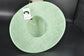 Mint Green Three Layer Wide Brim Sinamay Hat Kentucky Derby Hat Wedding Church Tea Party Garden Party Ascort Royal Party Hat