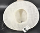 Off White/Ivory Kentucky Derby Hat, Wide Brim Sinamay Hat  for Women, Royal Ascot Hat, Tea Party Hat, Wedding Guest Hat, Spring Racing Hat