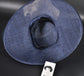 Navy Blue Kentucky Derby Hat, Wide Brim Sinamay Hat  Royal Ascot Hat, Tea Party Hat, Wedding Guest Hat, Spring Racing Hat