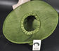 Olive Green Wide Brim Kentucky Derby Hat, Ascot Hat for Wedding & Tea Party, Garden Party Hat, Mother of the Bride, Church