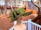 Olive Green Wide Brim Kentucky Derby Hat, Ascot Hat for Wedding & Tea Party, Garden Party Hat, Mother of the Bride, Church