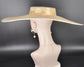 Wide Brim Sinamay Hat, 23.5 Inch Derby Hat, Ascot Hat, Church Hat, Wedding Hat, Statement Race Day Hat Gold