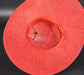 Red Three Layer Wide Brim Sinamay Hat Kentucky Derby Hat  Wedding Church Tea Party Garden Party Ascort Royal Party Hat